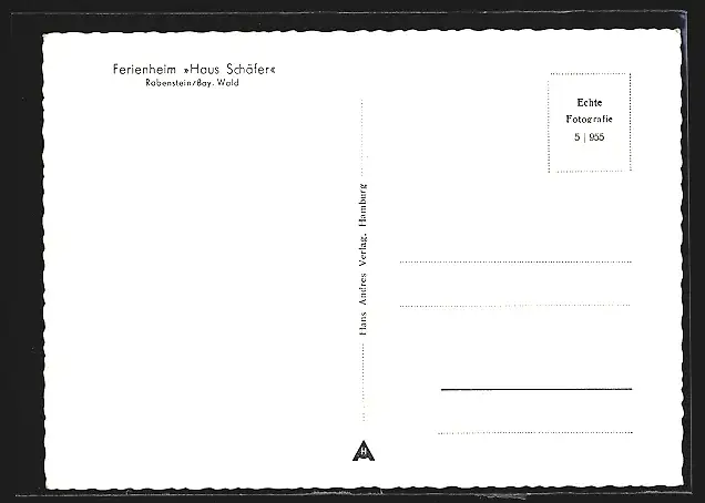 AK Rabenstein /Bay. Wald, Ferienheim Haus Schäfer