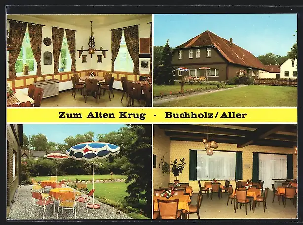 AK Buchholz /Aller, Gasthaus Zum Alten Krug, Dorfstrasse 14, Innenansichten