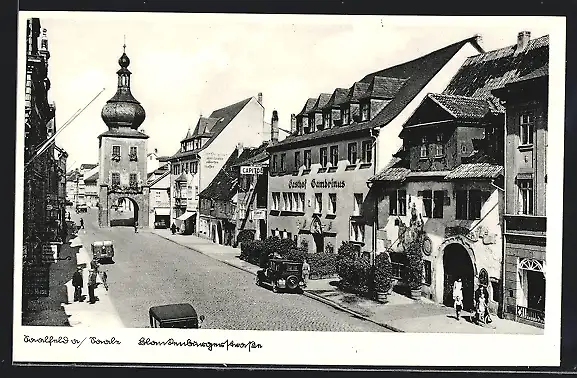 AK Saalfeld / Saale, Partie am Blankenburger Tor