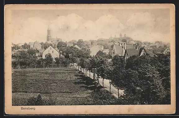 AK Bensberg, Teilansicht mit Kirche