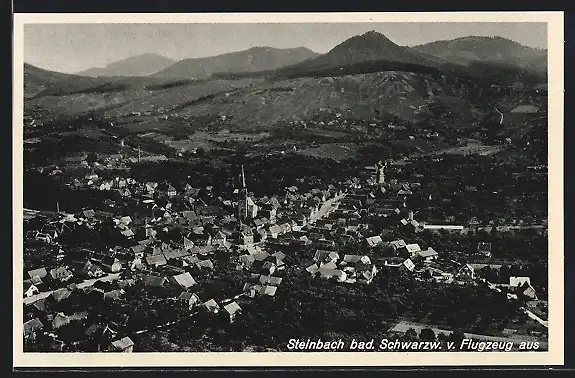 AK Steinbach / Baden-Baden, Gesamtansicht vom Flugzeug aus