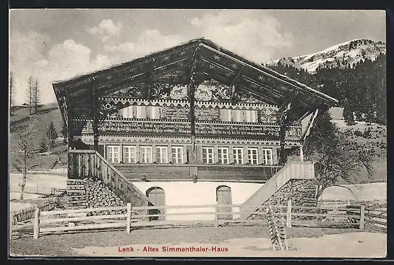 AK Lenk, Altes Simmenthaler-Haus