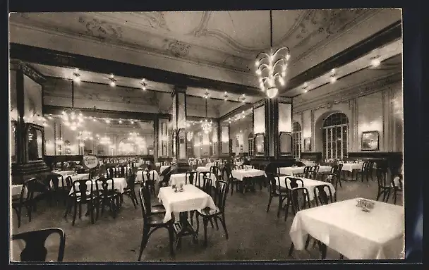 AK Budapest, Cafe-Restaurant Ostende, Rakoczi-ut 20