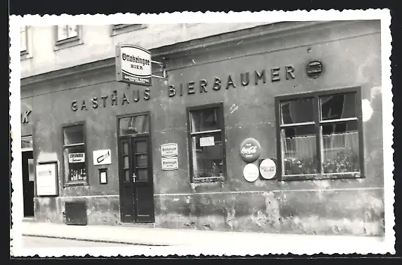 Foto-AK Wien, Gasthaus Bierbaumer, Schottenfeldgasse 16