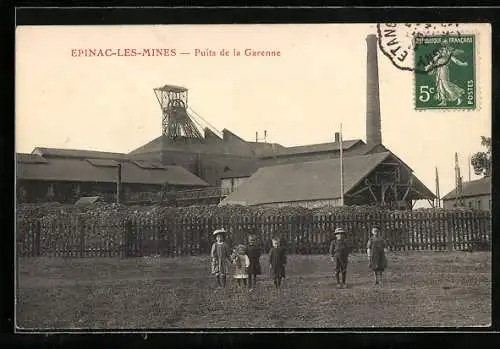 AK Epinac-les-Mines, Puits de la Garenne