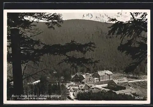 AK Roter Berg, Gasthaus Schreiber`s Schutzhaus aus der Vogelschau