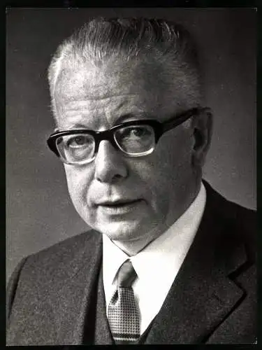 Fotografie Portrait Bundespräsident Dr. Gustav W. Heinemann