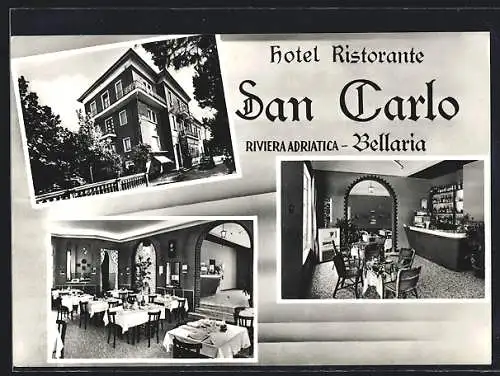 AK Bellaria-Igea Marina /Riviera Adriatica, Hotel Ristorante San Carlo, Viale Panzini 110