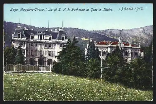 AK Stresa, Lago Maggiore, Ville di SAR Duchessa di Genova