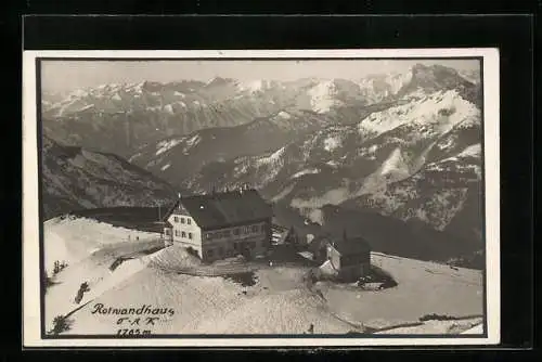 AK Rotwandhaus, Berghütte im Hochgebirge