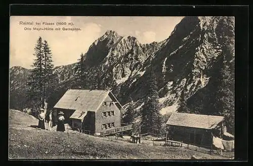 AK Reintal bei Füssen, Otto-Mayr-Hütte mit Gernspitze