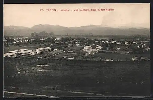 AK Tonkin, Langson, Vue Generale, prise du fort Négrier