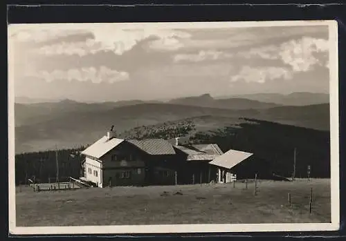 AK Roseggerhaus, Bergpanorama