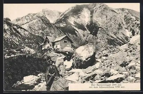 AK Admonterhaus und Blick zum Natterriegel