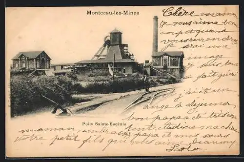 AK Montceau-les-Mines, Puits Sainte-Eugénie, Kohlebergbau