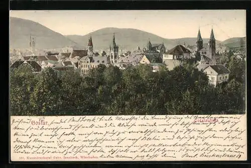 AK Goslar, Blick über die Stadt