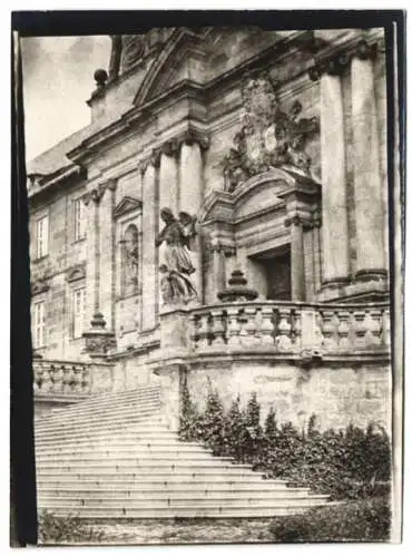 Fotografie W. Apel, Berlin, Ansicht Bamberg, Kirche am Michaelisberg