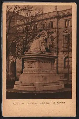 AK Köln-Neustadt, Denkmal Kaiserin Augusta