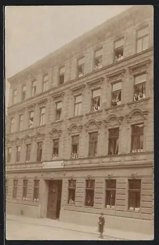 Foto-AK Wien, Haus in der Haberlgasse 34