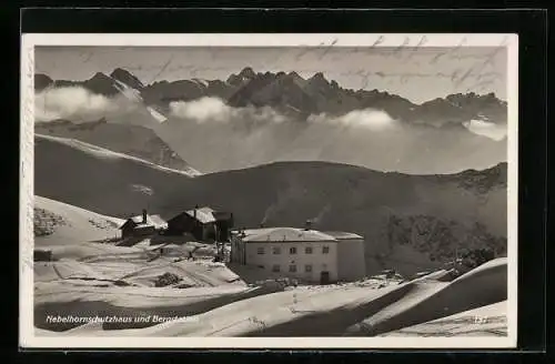 AK Nebelhornschutzhaus und Bergstation, Berghütte