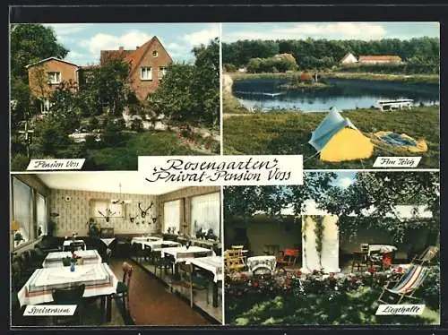 AK Hartenholm /Holst., Hotel-Pension Voss Rosengarten