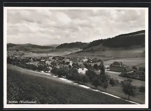 AK Stettlen, Blick auf den Ort im Worblenthal