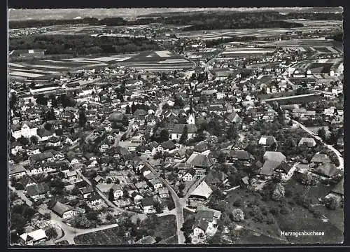 AK Herzogenbuchsee, Gesamtansicht vom Flugzeug aus