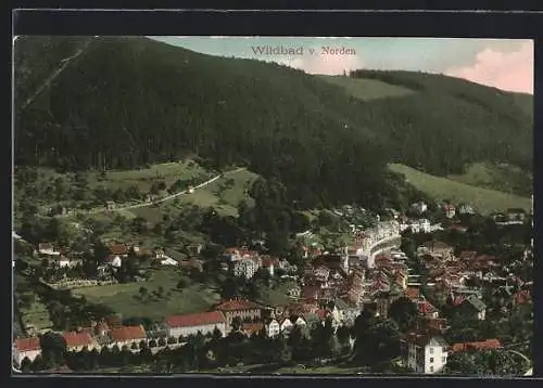 AK Wildbad / Württ., Teilansicht von Norden