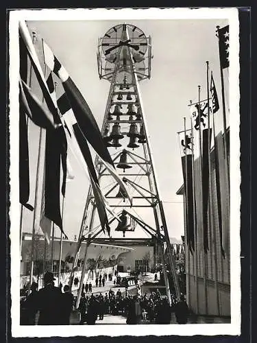 AK Zürich, Schweizerische Landes-Ausstellung 1939, Glockenturm