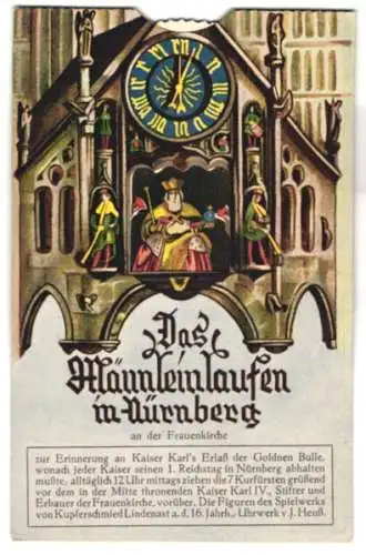 Mechanische-AK Nürnberg, Männleinlaufen an der Frauenkirche