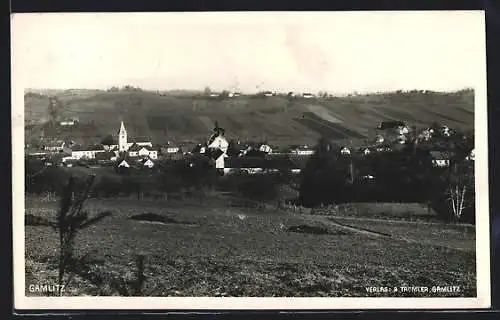 AK Gamlitz, Blick von der Bergwiese auf den Ort