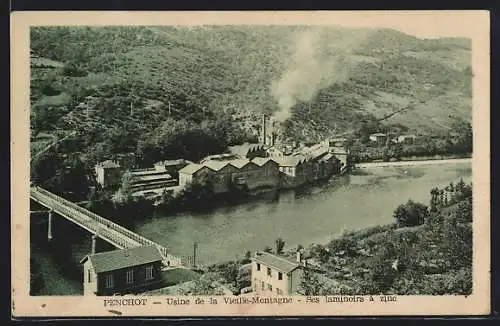 AK Penchot, Usine de la Vieille-Montagne, Ses laminoirs à zinc