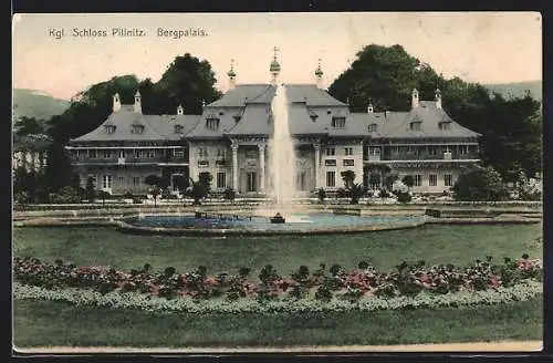 AK Dresden-Pillnitz, Königliches Schloss Pilnitz, Bergalais