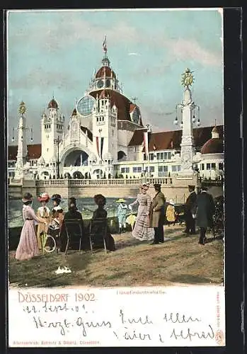 AK Düsseldorf, Gewerbe- und Industrieausstellung 1902, Hauptindustriehalle