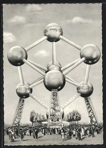 AK Brüssel, Atomium, Gesamtansicht