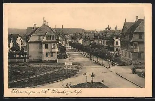 AK Schwenningen a. N., Dauchingerstrasse aus der Vogelschau