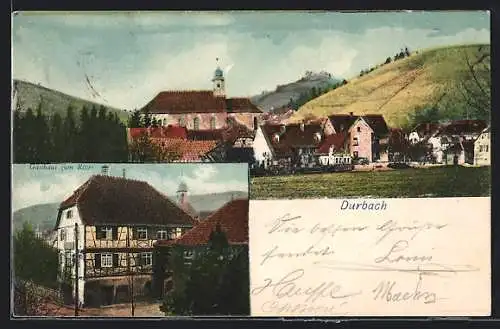 AK Durbach, Gasthaus zum Ritter, Totalansicht