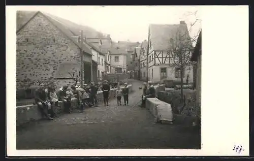 AK Burgen /Mosel, Oster-Wanderung 1924