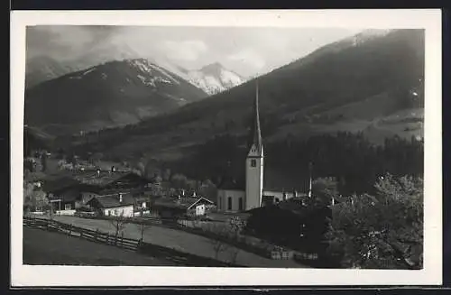 AK Alpbach, Ortsansicht gegen Galtenberg