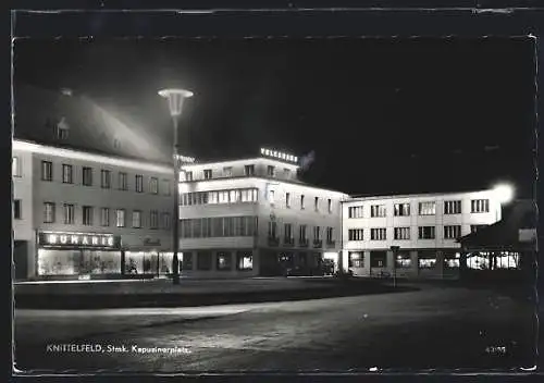 AK Knittelfeld /Stmk., Das Volkshaus am Kapuzinerplatz