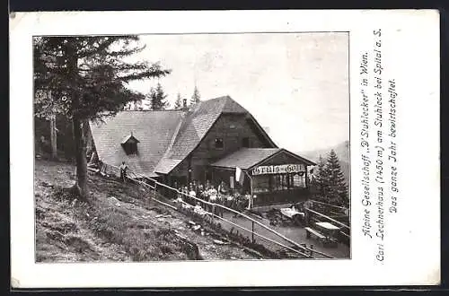 AK Carl Lechnerhaus, Berghütte am Stuhleck