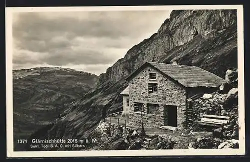 AK Glärnischhütte Sekt. Töde S.A.C. mit Silbern