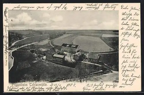 AK Tobiasmühle, Das Frauenheim aus der Vogelschau