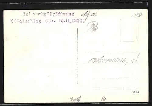 AK Kirchschlag, Jahnheim Eröffnung 1932