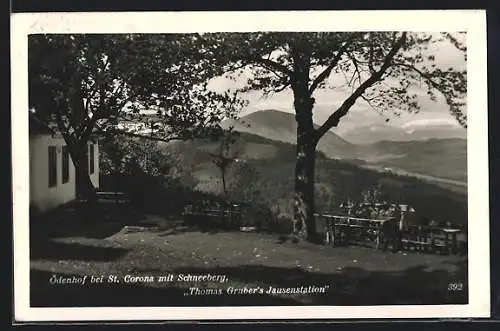 AK Kirchberg am Schneeberg, Ödenhof, Jausenstation Thomas Gruber