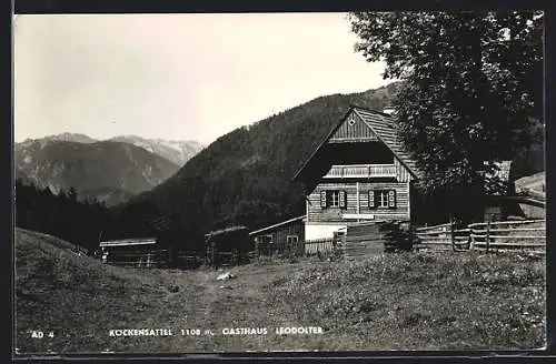 AK Mariazell, Köckensattel, Gasthaus Leopolter