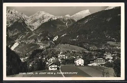 AK Grins, St. Josef-Heim mit Umgebung