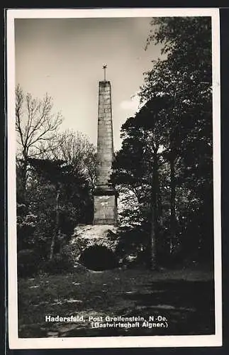 AK Hadersfeld /Greifenstein, Gastwirtschaft Aigner, Turm