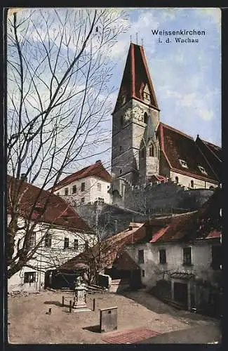 AK Weissenkirchen / Wachau, Blick auf die Kirche