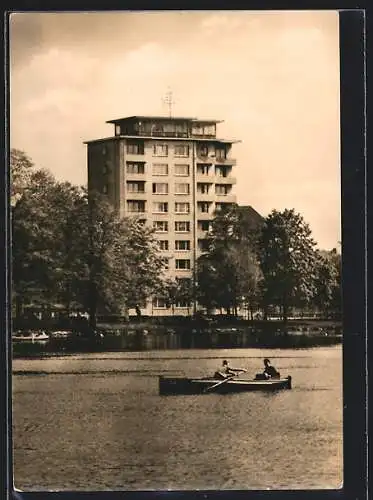 AK Karl-Marx-Stadt, Hochhaus am Schlossteich